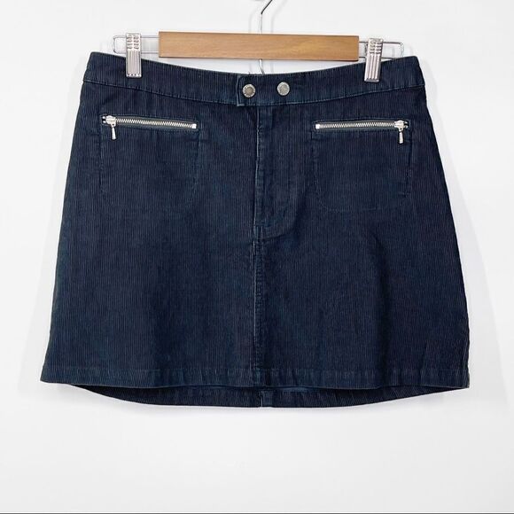 Abercrombie & Fitch Corduroy Mini Skirt Gray - Picture 1 of 5